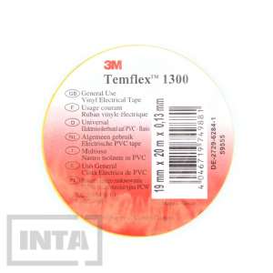 Ізоляційна стрічка 3М™ Temflex™ 1300, жовто-зелена