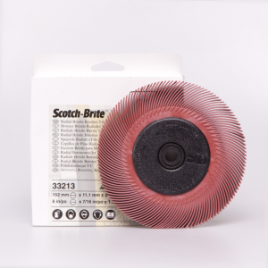 Полімерний круг 3М™ Scotch-Brite™ Bristle BB-ZB, P220, 150х12мм, 33213, 33057, червоний