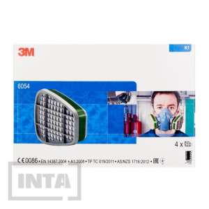 Фильтр от газов и паров 3М™ 6054, K1, аммиак