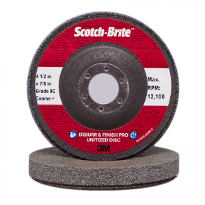 Зачисний круг 3М™ Scotch-Brite™ Deburr and Finish Pro, 2S FIN, 8C CRS, 6C MED+, 115х22мм, 77200, 77235, 77122