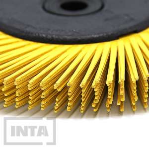 Полімерний круг 3М™ Scotch-Brite™ Bristle BB-ZB, P80, 150х12мм, жовтий, 27606, 27623