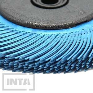 Полімерний круг 3М™ Scotch-Brite™ Bristle BB-ZB, P400, 150х12мм, синій, 33214, 33058