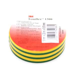 Изолента 3М™ Temflex™ 1300, желто-зеленая