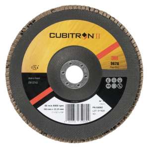 Торцевой плоский лепестковый круг 3М™ Cubitron II™ 967A, 65060, 65061, 65062, 180 мм