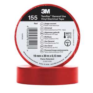 Изолента 3М™ Temflex™ 155, красная, 20 м