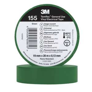 Изолента 3М™ Temflex™ 155, зеленая, 20 м