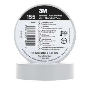 Изолента 3М™ Temflex™ 155, белая, 20 м