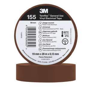Изолента 3М™ Temflex™ 155, коричневая, 20 м