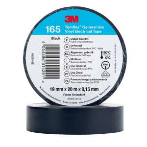 Изолента 3М™ Temflex™ 165, черная, 20 м