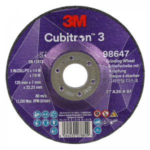 Зачистной круг 98647 3М ТМ Cubitron ТМ 3 с углубленным центром, 36+