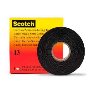 Scotch™ 13 Слипающаяся полупроводная лента рулон 19 мм × 4,5 м