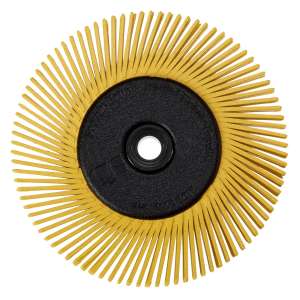 Полимерный круг 3М™ Scotch-Brite™ Bristle BB-ZB, P80, 150х12мм, желтый, 27606, 27623