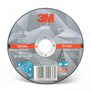 Отрезной круг 3М™ Silver T41,125х1,6х22мм, 51792